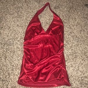 Red Single Strap Tank
